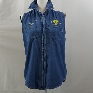 Retro Looney Tunes Embroidered shirt